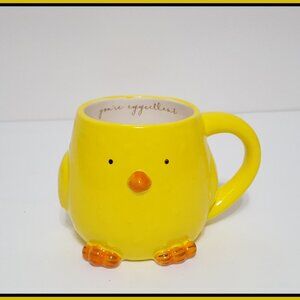 NEW RARE Williams Sonoma Figural Chick Easter Mug 16 OZ Stoneware